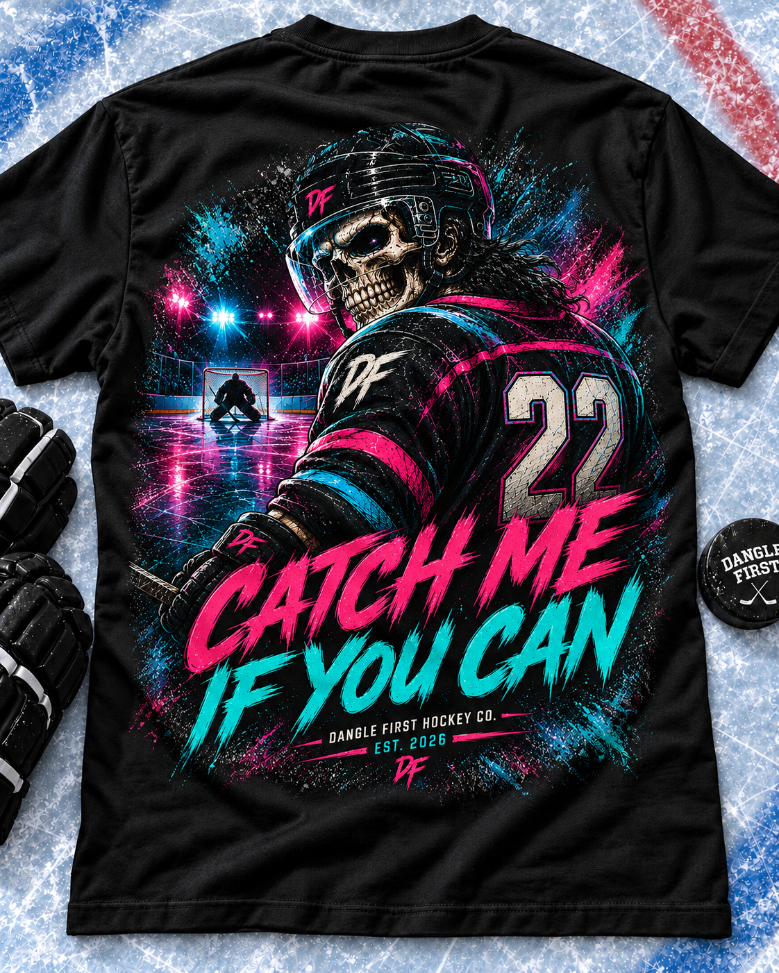 Youth Catch Me If You Can Hockey T-Shirt